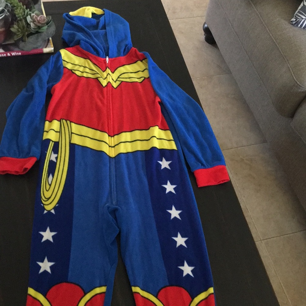 Wonder Woman girls onesie pajamas
